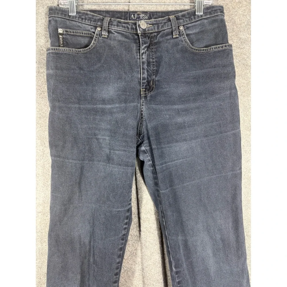 Armani Jeans Mens Size 34 Dark Wash Straight Leg Denim Made in Italy T5J05BK-12